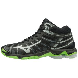 Mizuno Wave Voltage Mid Παπουτσια Βολλευ Ανδρικα - Μαυρα
